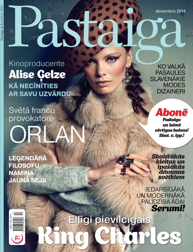 Cover image in Pastaiga magazine, starring Margarita Dilendorfa